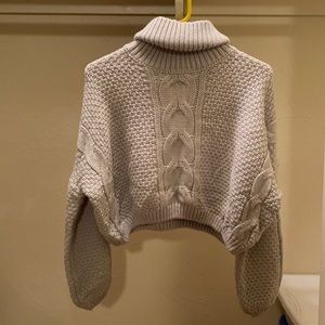 Cream knitted sweater